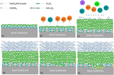 Formation and Evolution of the Corrosion Scales on Super 13Cr Stainless Steel in a Formate Completion Fluid With Aggressive Substances